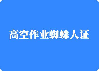 狂操s逼高空作业蜘蛛人证